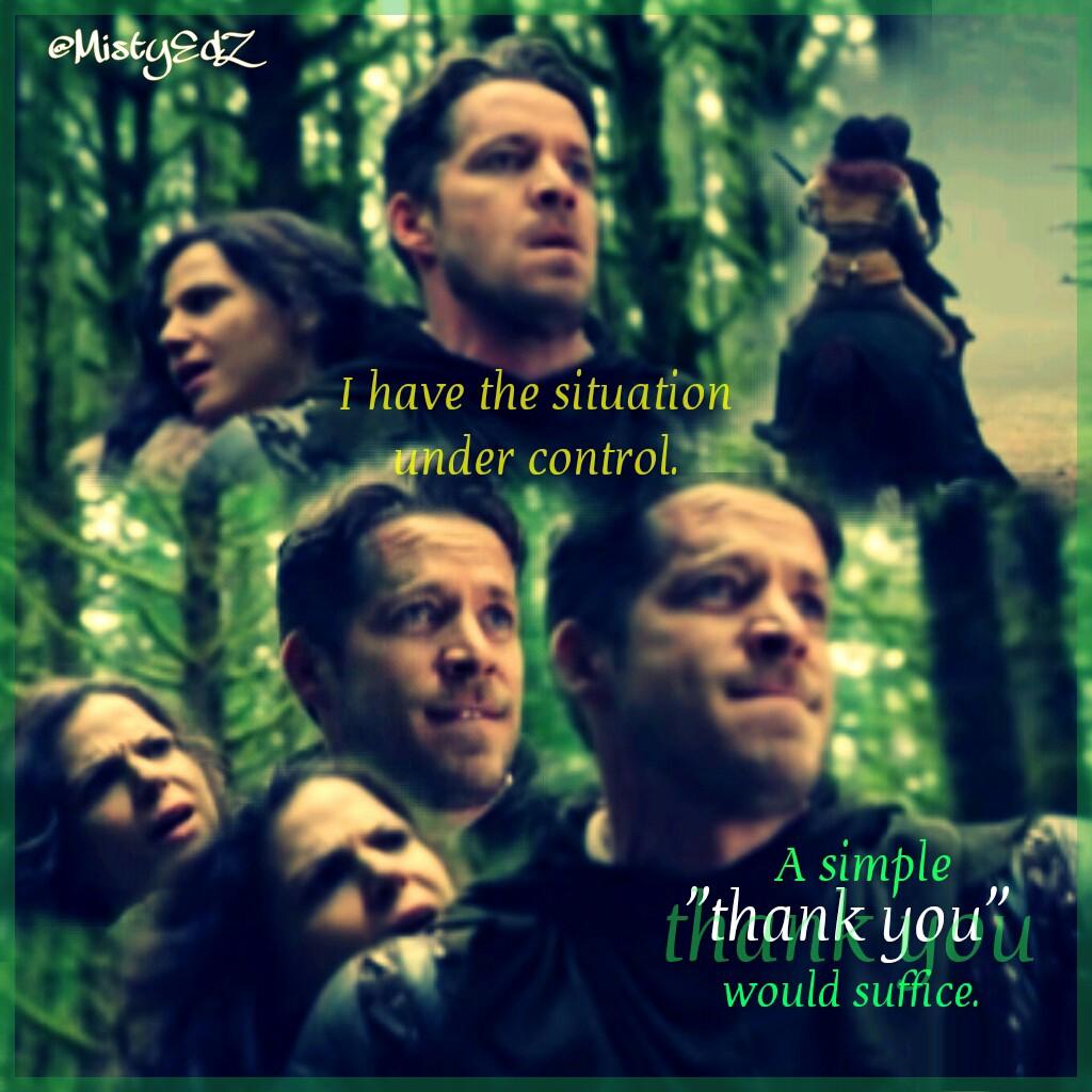 MistyEdZ's tweet image. &quot;A simple thank you would suffice.&quot; 😍
#OnceUponATime #OperationMongoose
#OutlawQueen

@sean_m_maguire
@LanaParrilla