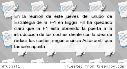 muchaF1's tweet image. #F1 Quieren recuperar los coches-cliente j.mp/1RNYvjs
