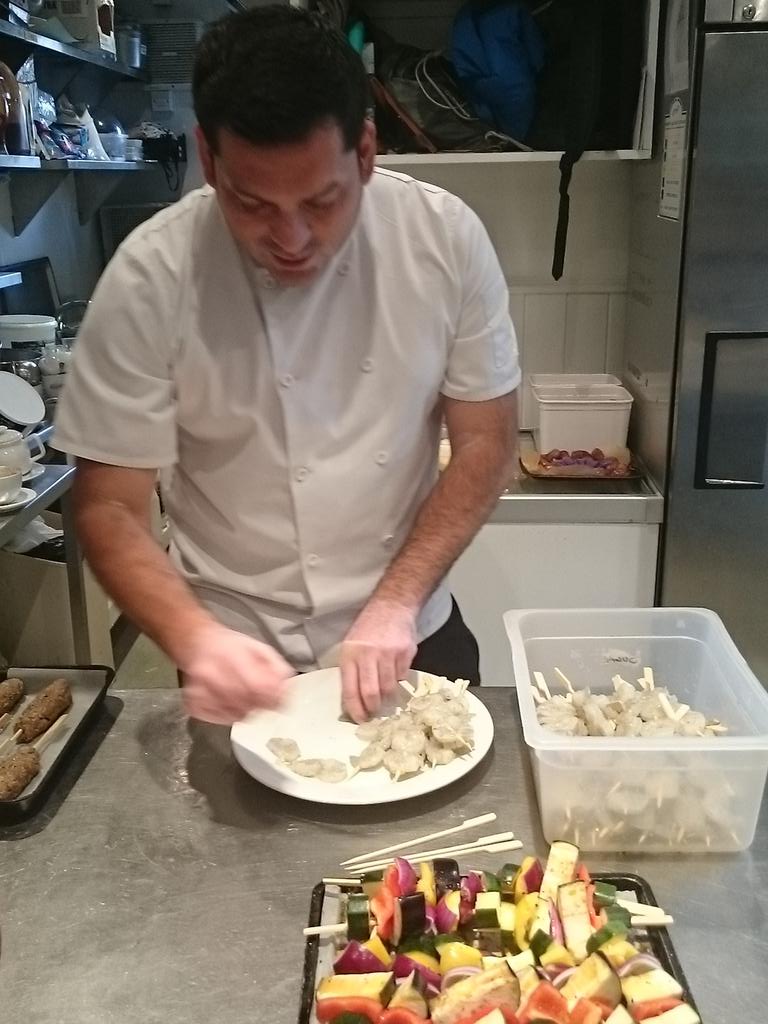 Prepping food for a party! 🎉 Feel free to contact us if you are interested in hiring Cloisters for your own event!