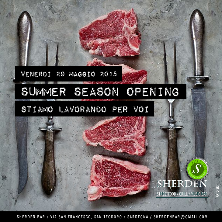 Ven 29 maggio <a href="/SherdenBar/">Sherden</a> Grande Festa di inizio estate: -14 giorni! #SummerSeasonOpening #SanTeodoroSardegna
