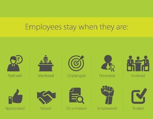 impresaperta's tweet photo. #EmployeeEngagement...employees stay when they are: http://t.co/ytAUmgZI7x