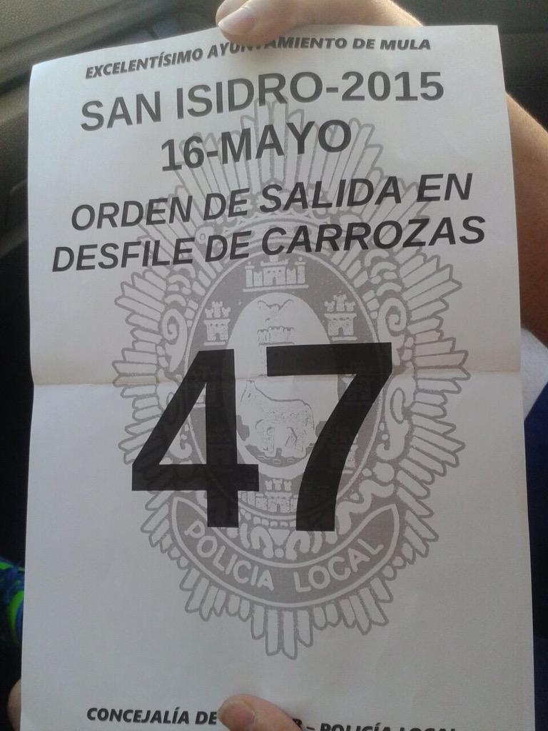 Ya tenemos el número!! Solo un día!! #SanIsidroElTembleque