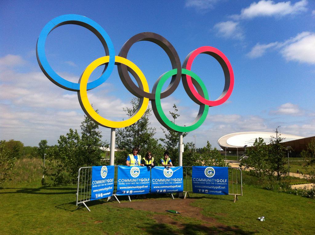 RuthShaw2's tweet image. UK Cross Golf Championships about to tee off at Olympic Park #itsteetime