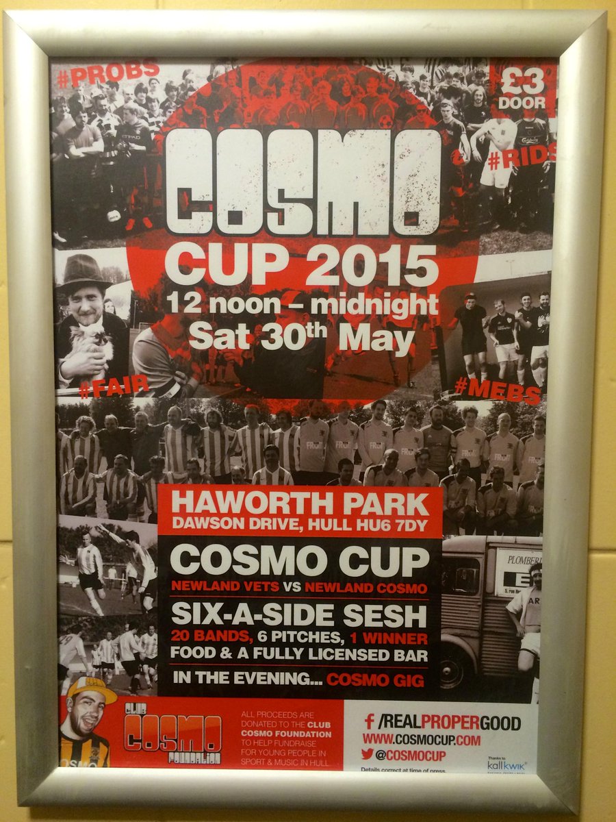 cosmocup's tweet photo. Thanks @giveitsomewelly @FruitSpaceHull @PolarBearHull for taking our posters out in HU5 #COSMOCUP2015 #RPG http://t.co/t3Kbk3EZQq