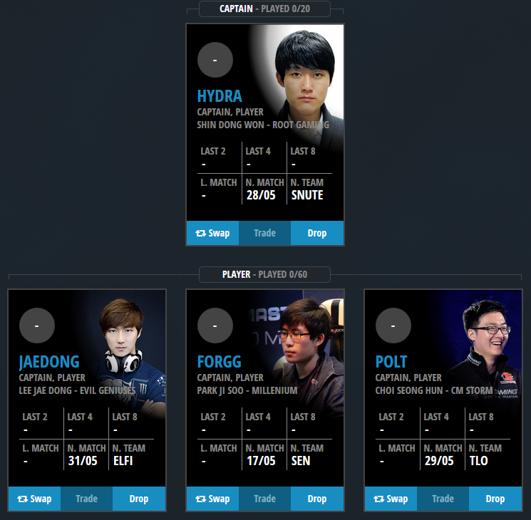 ESLSC2's tweet photo. Is your #WCS #ESLFantasy team ready? 1 day left to pick your lineup: http://t.co/MgK17vJNvp http://t.co/kSVfbfplRe