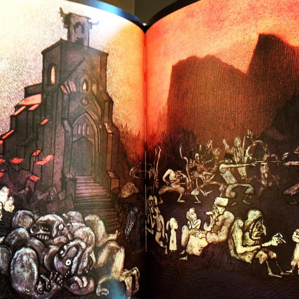 Happy birthday to Ralph Steadman, the great gonzo artist. Here is one of his illustrations from The Cherrywood Cannon 