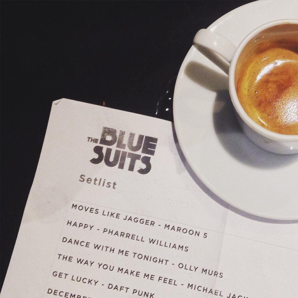 BlueSuitsUK's tweet image. We had a great time playing for the wonderful people at @Cassinthenews last night, the coffee wasn't bad either!