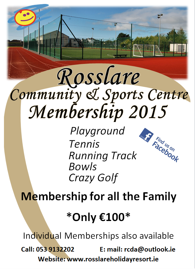 Rosslare1's tweet photo. @Rosslare1 Membership.. renew NOW!  NEW for 2015 discount prices into many of our Fitness Classes. Call us 0539132202 http://t.co/qkfF7eCuTg