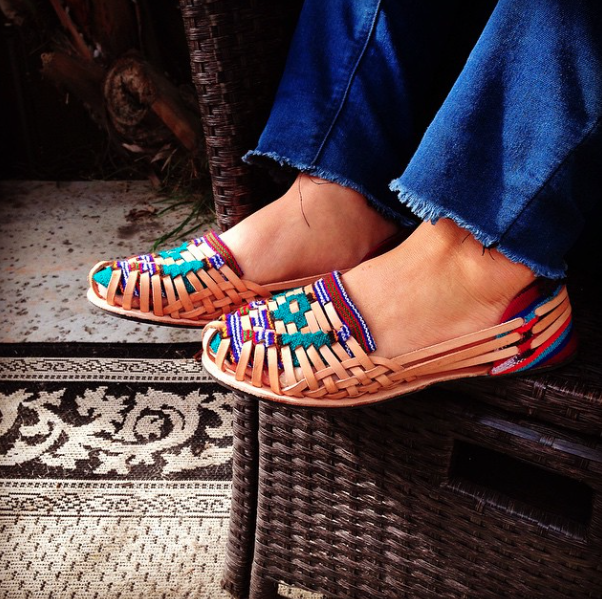 colorful huaraches sandals