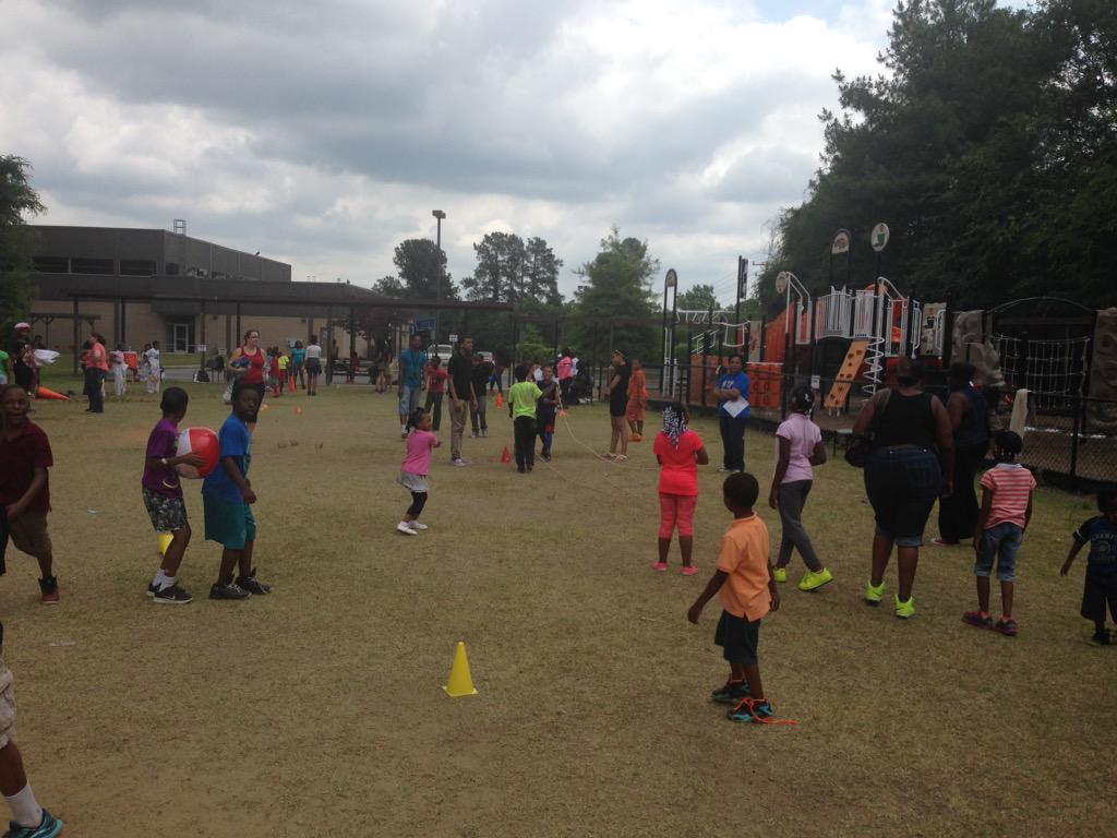 Out Here at my Baby's school... #FieldDay