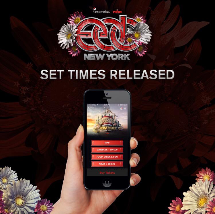 NewJerseyEDM's tweet image. The #EDCNY App is now available! 📱 

DL and check out set times, attractions, food options, official merch, &amp;amp; MORE