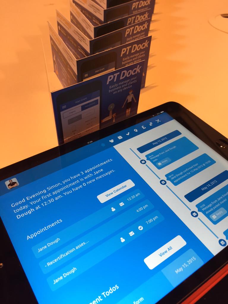 ptdockapp's tweet photo. Brilliant first day at #BodyPower met a lot of great #PersonalTrainer and #gym owners! #BodyPowerExpo #fitfam http://t.co/1svxafk85O