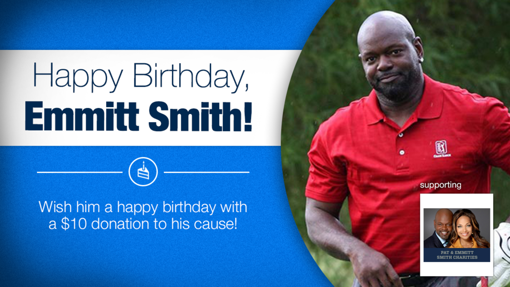 Happy Birthday Wish him  happy birthday w/ a $10 donation to 