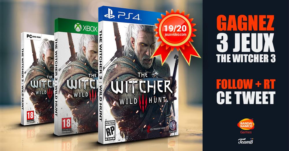 collectif_team8's tweet image. #Concours gagnes ton #jeuxvideo  #TheWitcher3 🎁 RT + FOLLOW 🎅 bit.ly/1zd12Id - #PS4 #XboxOne #PC