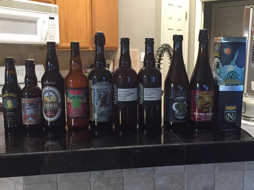 SpiersBrewingCo's tweet photo. #beerpackage from Oregon arrived today. Thanks Brent!! http://t.co/kkO2Aexjbs