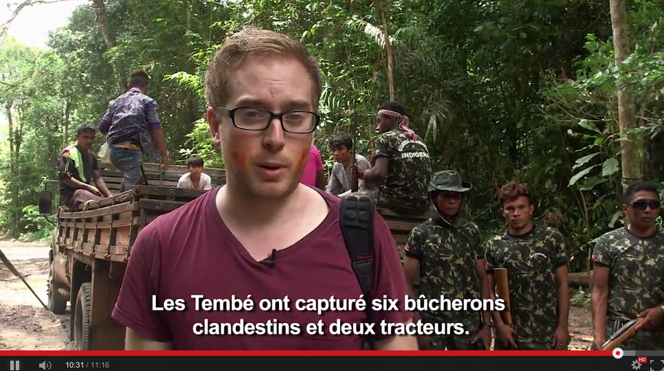 GdCentr4l's tweet photo. Ce soir #LEPOQ part Brésil où des Indiens prennent les armes pour chasser les bûcherons qui pillent leurs forêts http://t.co/I8oHnDO01q