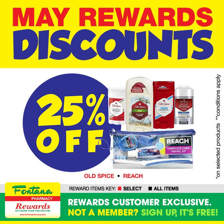 FontanaPharmacy's tweet image. #MayRewards
Big discounts on some Old Spice and Reach product. #Lookgoodfeelgood

fontanapharmacy.com