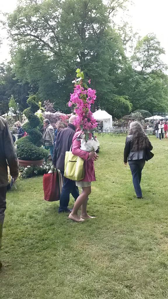 v_lebourgeois's tweet photo. Aux #jdpchantilly  une femmes en fleurs ! 💗 @Tijardin ;-) http://t.co/pDxSyslgCN