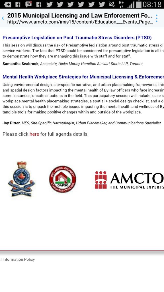 GraffitiBMXCop's tweet photo. Place to be Fri May 15, 2015 is at #MLLEForum2015 for education on #PTSD #MentalHealth Samantha Seabrook & Jay Pitter http://t.co/vCRNFLDefh