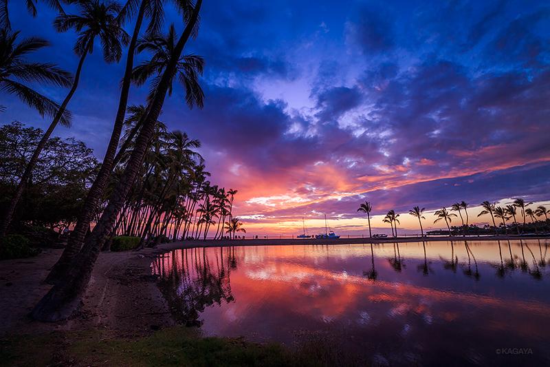 Kagaya 本日 ハワイ島の夕日です 色彩が次々と変わるこの瞬間は見とれてしまいます Http T Co L9cyedioom