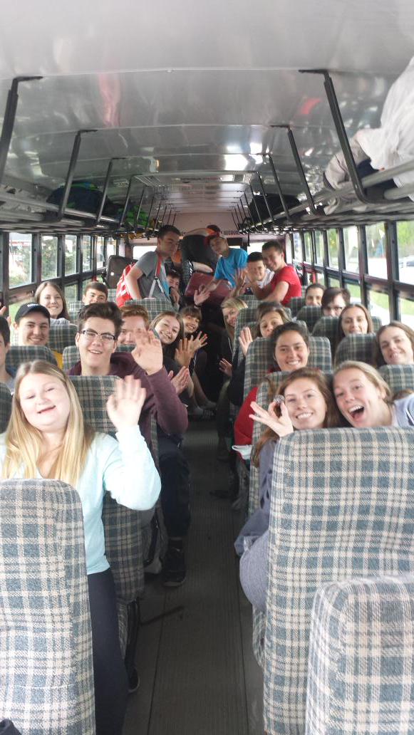 STANDKNIGHTS's tweet image. @LaSalleSec_LDSB Black Knights off to do service in Nicaragua.