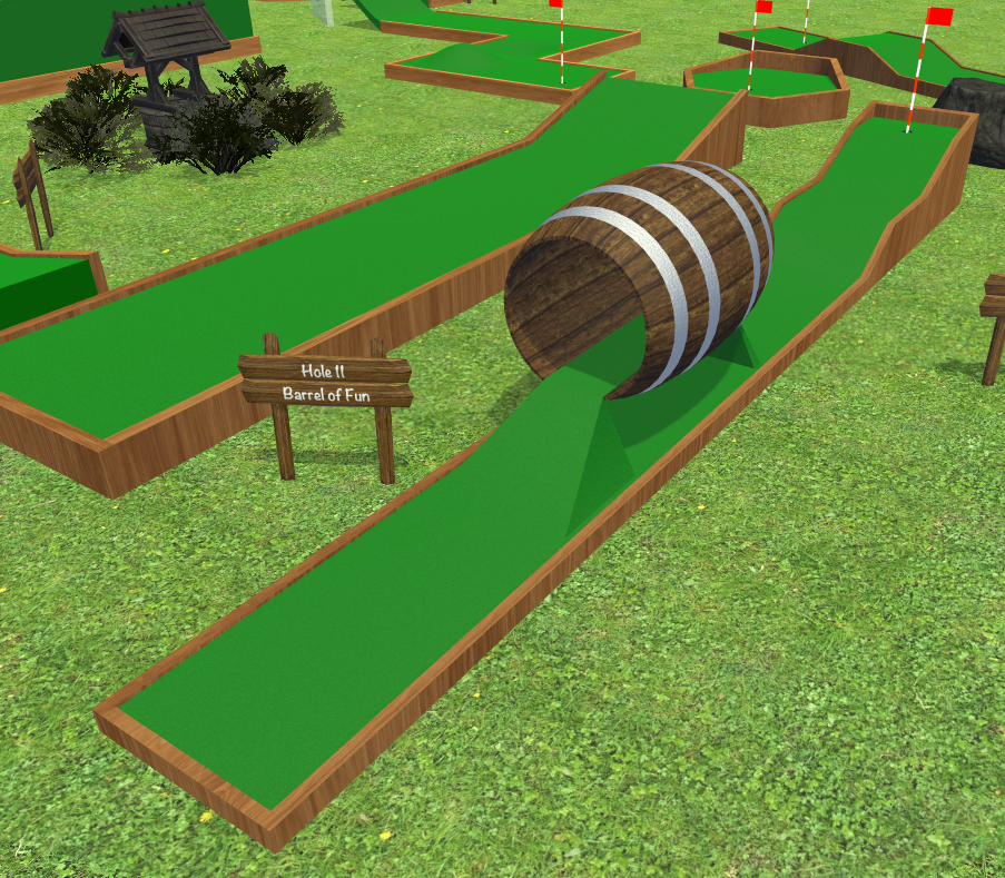 MellowMiniGolf's tweet image. Classic course, Hole 11: Barrel of Fun #madewithunity #indiedev #indiegame