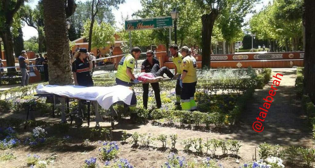 Talaberah's tweet photo. No doy crédito. Lamentable nivel que se te escape un toro. 6 heridos hasta el momento y uno corneado en el Prado. http://t.co/UIgWGFcWRi