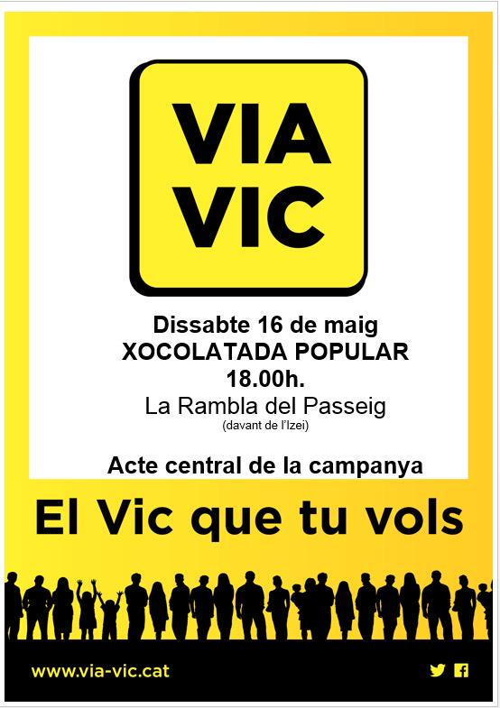 Dissabte, a la Rbla. del Passeig, acte central de campanya. Propostes, xocolata desfeta i pomes!