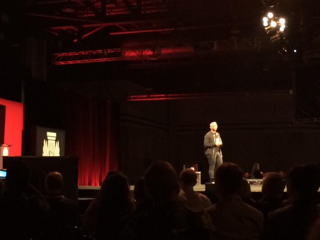 krpeksa's tweet image. Keynote time! #mkthink #AIAcon15