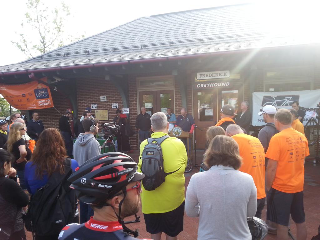Bike to work day Frederick MD #BTWDC