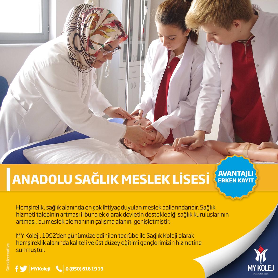 Avantajlı Erken Kayıt | #AnadoluSağlıkMeslekLisesi / mykoleji.com   / 0 (850) 616 19 19 

#MYKolej