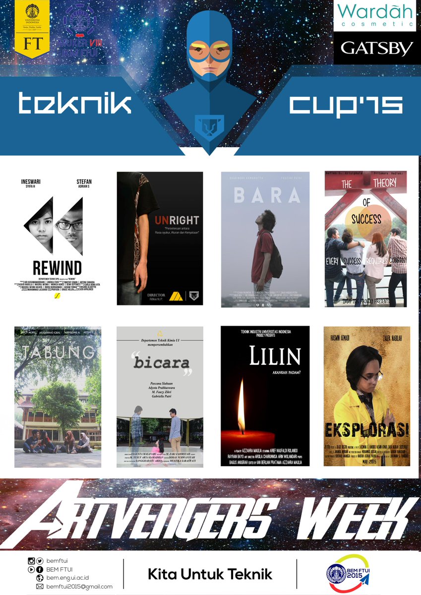 ARJUNATEKN1K's tweet photo. TEKNIK CUP'S SHORT MOVIE TRAILER!!
Take a glance of what will be shown. Here's the trailer from every departments!! http://t.co/cyynpk77PK
