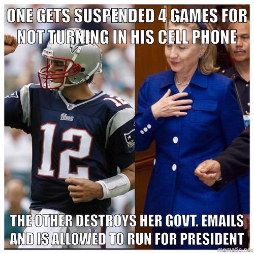 mikandynothem's tweet photo. I'm no fan of Tom Brady but there does seem to be something wrong with this picture... #tcot #pjnet #lnyhbt #FoxNews http://t.co/ycT5tjFxGO