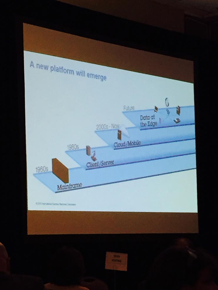 kelli_f_davis's tweet photo. John Kelly, IBM predicts new platform : Data at the Edge #stateoftech http://t.co/XTPZdsLNoY