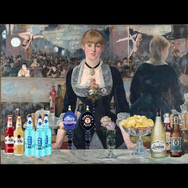 realhausoflucy's tweet photo. A Bar In The West End #reworkedclassics #art http://t.co/SAge4W5o0x