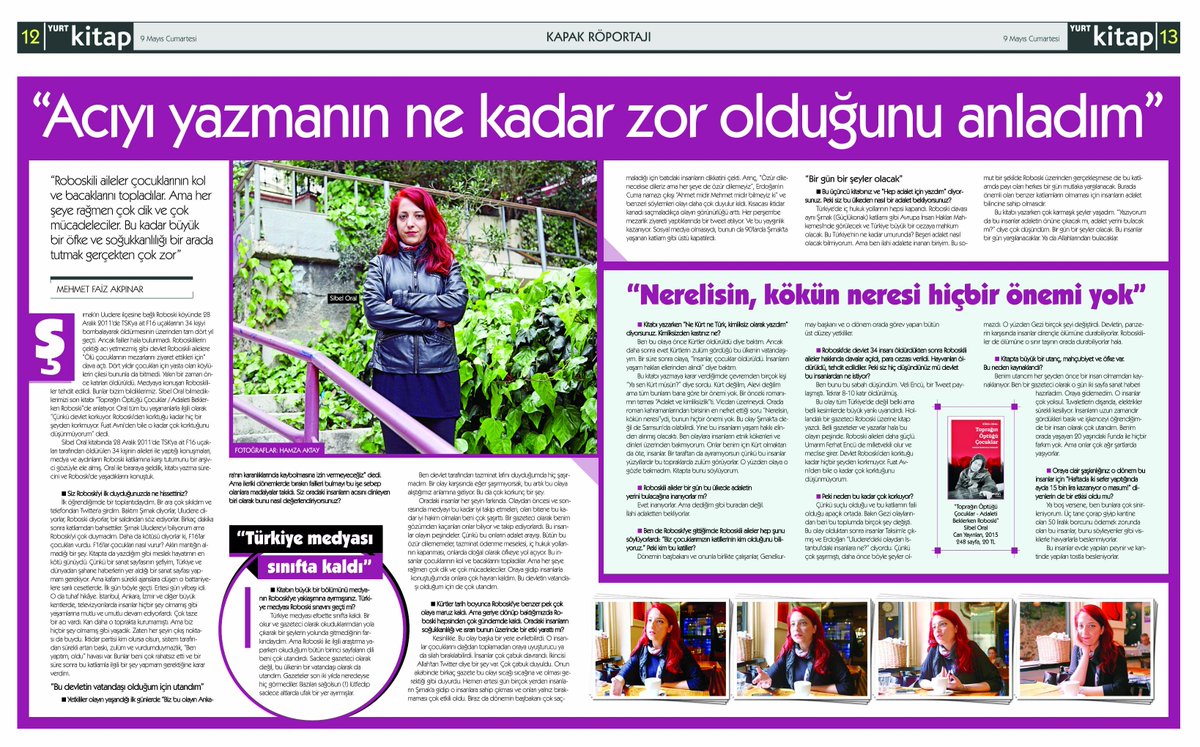 Gazeteci @sibeloral "Toprağın Öptüğü Çocuklar"ı, <a href="/AkpnarMfa/">MFA</a> 'a anlattı. Roboski adalet bekliyor! <a href="/CanYayinlari/">Can Yayınları</a>