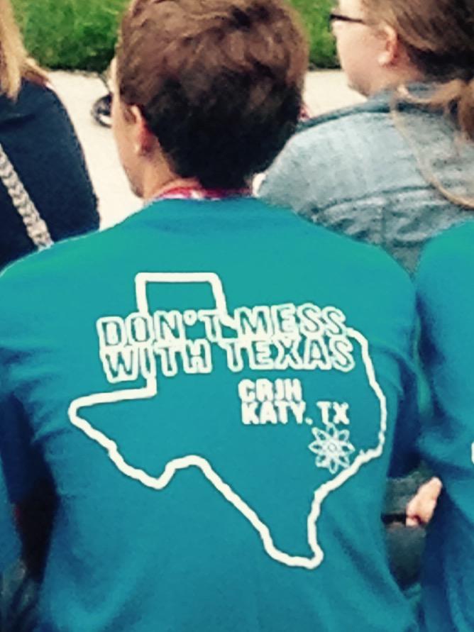 We are representing. Lots of fun activities today. #crjh #katyisd