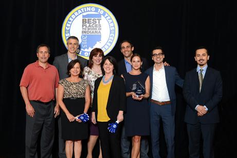Colliers_Indy's tweet photo. The Summit gang enjoying a night out at the "Best Places to Work" Awards Dinner http://t.co/DUnxSc8W6j