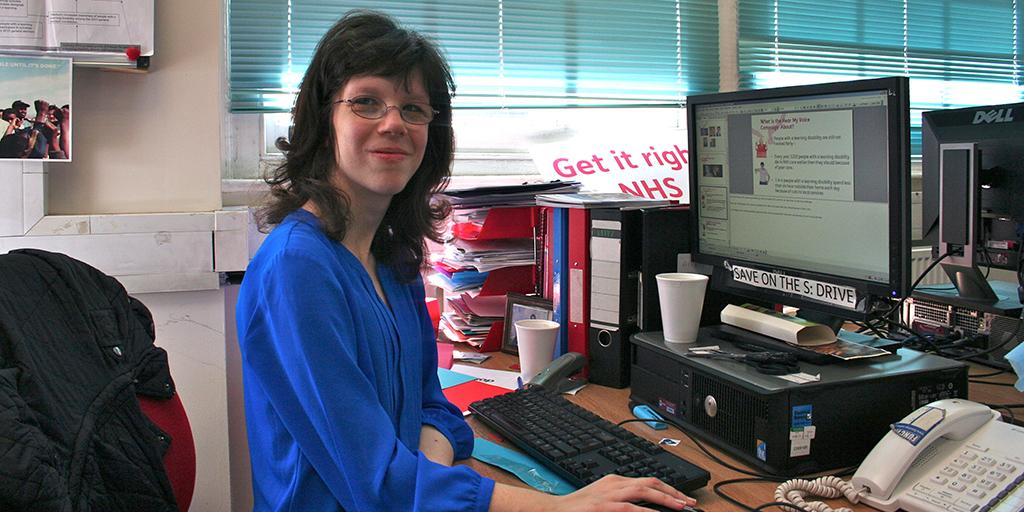 mencap_charity's tweet photo. "Some were saying "she will never walk" or that I wouldn't be able to talk." http://t.co/LZwOoq0lsG #SayHellow http://t.co/NZphcRAbAa