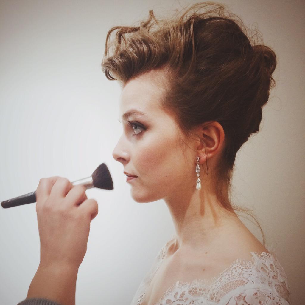 michaeljohnldn's tweet photo. Final touch ups for the @Stewart_Parvin #presslaunch. #Hair by #michaeljohnlondon Jay Rapata #2016bridalcollection http://t.co/uJP2i2KJFm