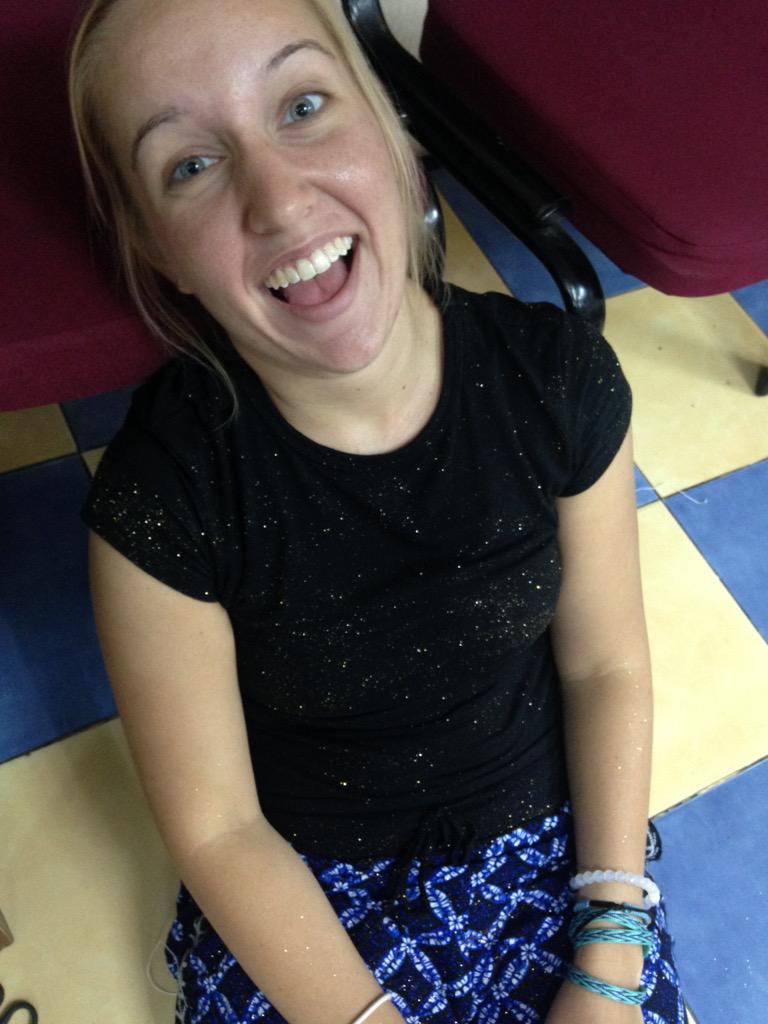 Brittanymelissa's tweet photo. "I don't sweat, I sparkle. No seriously." - @bpbaeder http://t.co/jvKYkN9r2k