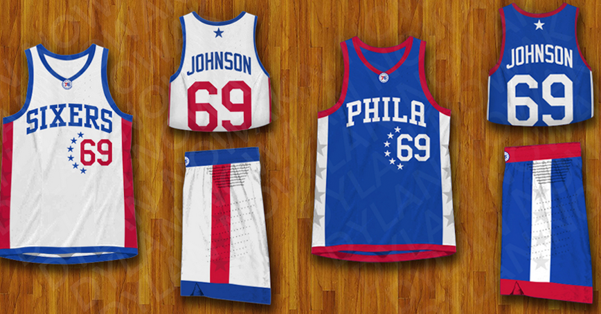 Sixers jersey set concept. Feedbacks? : r/sixers