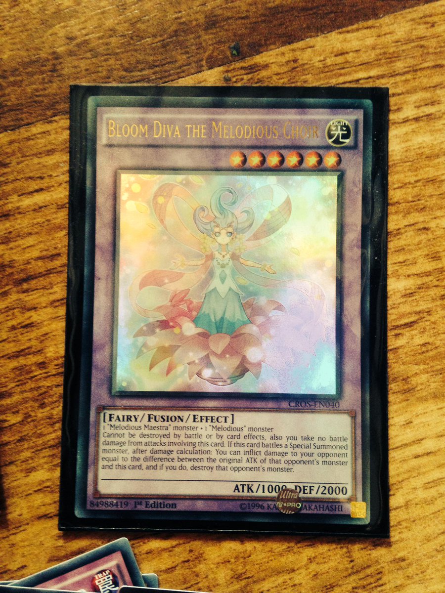 DuelNetwork's tweet photo. Best rare card I got: Bloom Diva! #Yuzu's ace card. #Yugioh #BloomDiva #CrossedSouls #Spoilers http://t.co/2ABcq6ssyh
