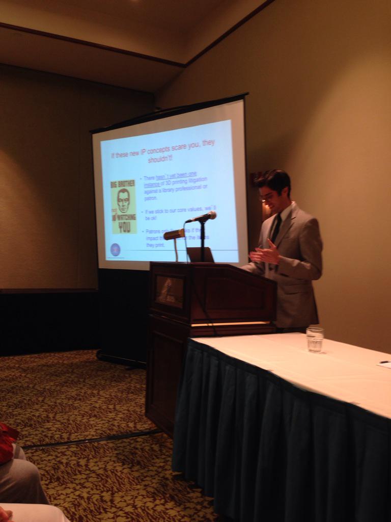 LisaRCarmichael's tweet photo. Last day of a fantastic conference and still learning, today from Charles Wapner on 3D printing #flacon2015 http://t.co/fvIiTrRE3E