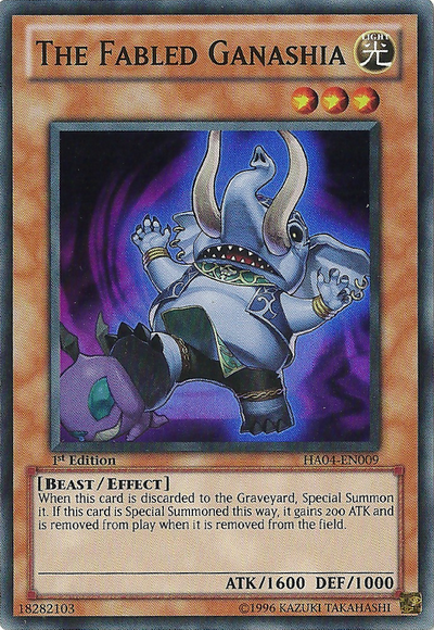 DuelNetwork's tweet photo. Card of the day: The Fabled Ganashia! #Yugioh #Fabled #StormofRagnarok #Fiend http://t.co/MWoObSnJV5