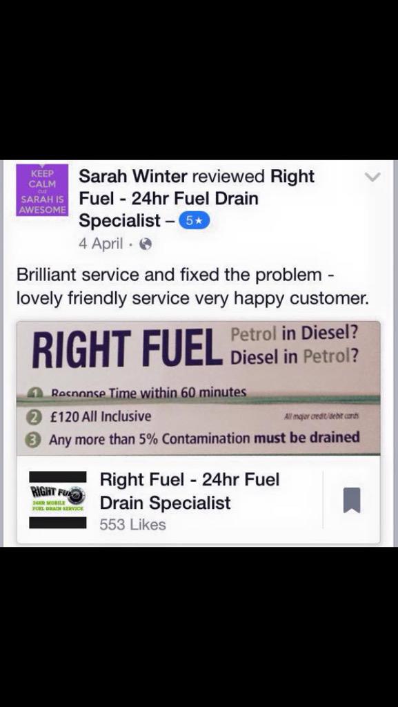 right_fuel's tweet photo. RightFuel® Are Happy For Such A Amazing Review, Happy Customer Happy RightFuel http://t.co/adktZqZmcW