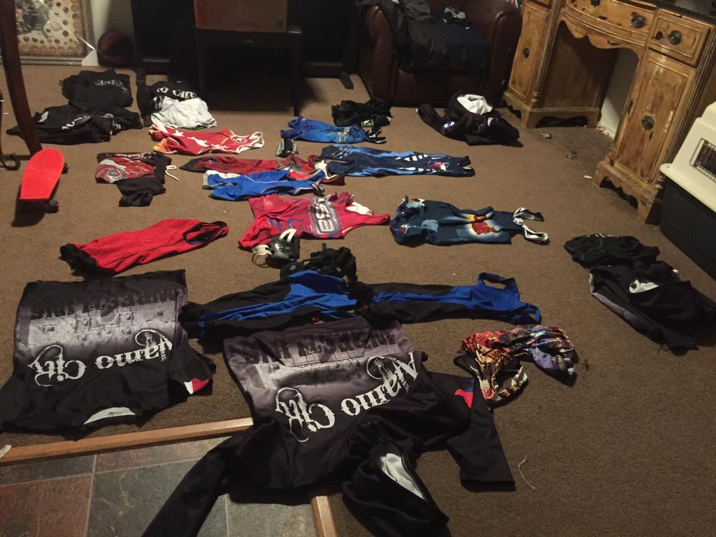shopthecage's tweet photo. Got all the gear ready now headed to pick up the Warriors from school so we can head to Allen Tx for state to battle http://t.co/fB254cUL6l