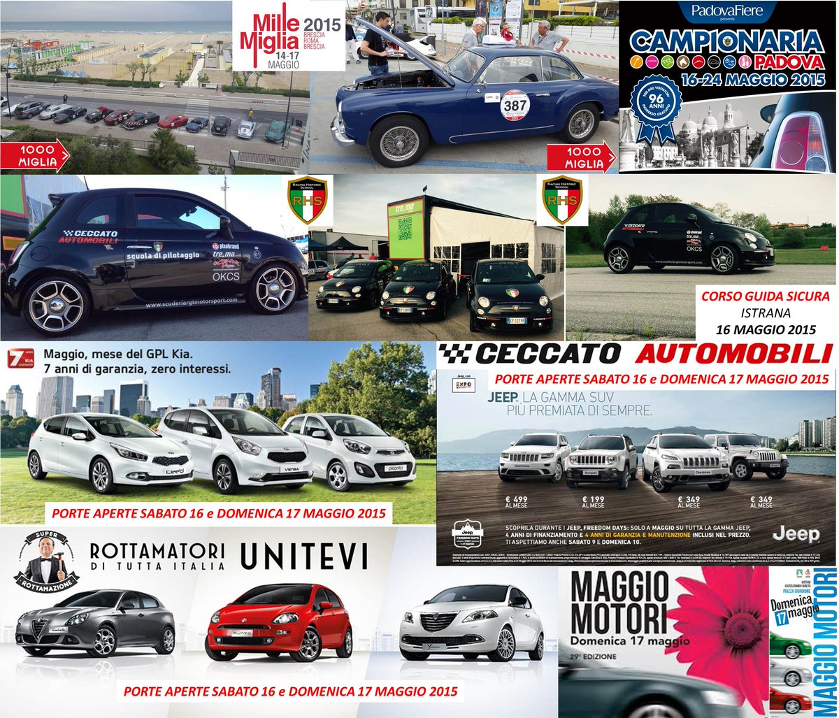 ceccato_auto's tweet photo. Questo weekend resta con noi! Moltissime le iniziative con Ceccato Automobili! ..E voi a quale parteciperete? http://t.co/x7YITFO36C