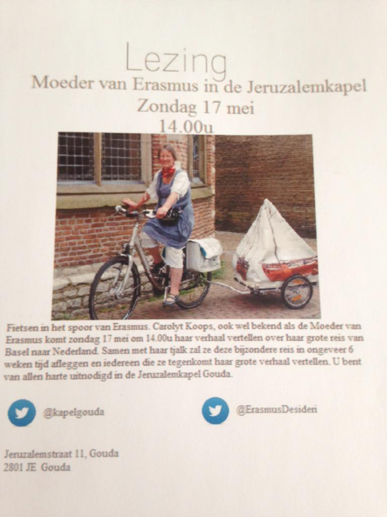 kapelgouda's tweet photo. De affiches worden vanaf zondag op de markt uitgedeeld maar hierbij alvast een voorproefje voor onze lezing op zondag http://t.co/49mylRF2LJ