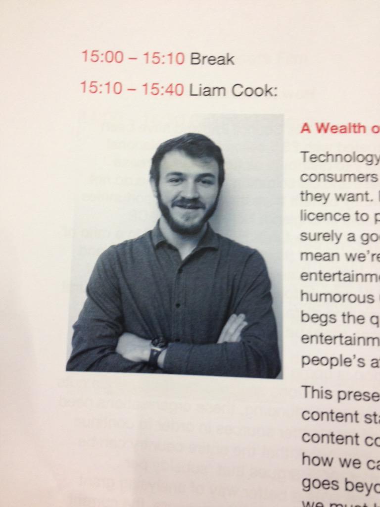 SJC_CIAM's tweet photo. Looks like a boss, presents like a boss! Well done @cookingliam, you're a true professional! #CIAM15 http://t.co/X9unr57RJ6